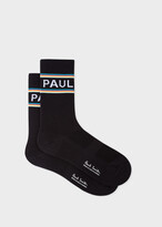 Thumbnail for your product : Paul Smith Black 'Logo' Cycling Socks