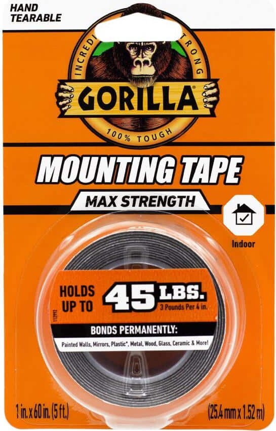 Gorilla 60 in. Mounting Tape - Max Strength (6-Pack)