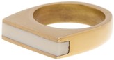 Thumbnail for your product : Soko White Horn Line Inlay Ring - Size 6
