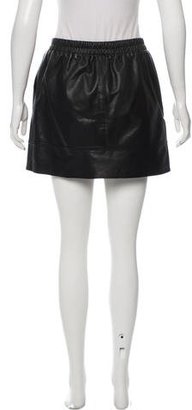 Vanessa Bruno Leather Mini Skirt