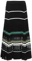 Thumbnail for your product : Proenza Schouler Cotton and silk-blend midi skirt