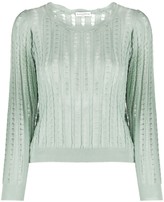 Thumbnail for your product : Ballantyne Distressed-Finish Knitted Top