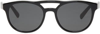 Prada Black and Grey Double Bridge Sunglasses