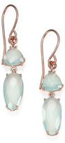 Thumbnail for your product : Suzanne Kalan Blue Chalcedony & 14K Rose Gold Double-Drop Earrings