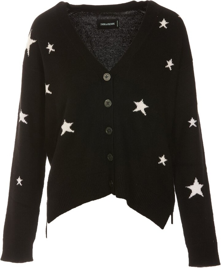 Zadig & Voltaire Stars Buttoned Cardigan - ShopStyle