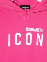 Thumbnail for your product : DSQUARED2 Logo Print Cotton Hoodie