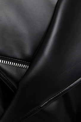 Maison Margiela Double-breasted Belted Faux Leather Jacket