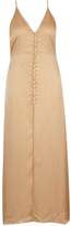 Thumbnail for your product : boohoo NEW Womens Plus Hammered Satin Button Through Maxi Dress in Polyester