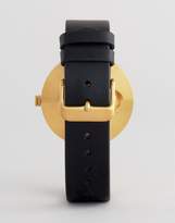 Thumbnail for your product : Newgate Drummer Black Leather Watch With Black Dial