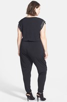 Thumbnail for your product : MICHAEL Michael Kors Studded V-Neck Jumpsuit (Plus Size)