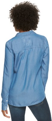 SO Juniors' SO® Perfectly Soft Button-Front Shirt