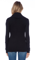 Thumbnail for your product : Bobi Modal Thermal Cowl Neck Long Sleeve Tee