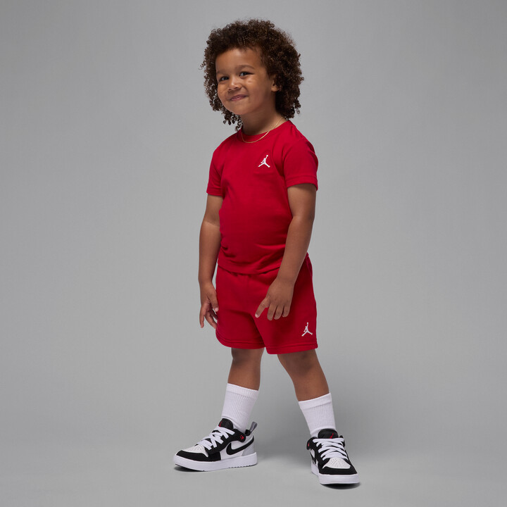 Jordan Brooklyn Essentials Toddler 2-Piece French Terry Shorts Set in Red | 75D979-R78