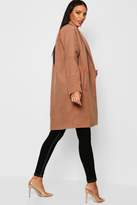 Thumbnail for your product : boohoo Tailored Collared Wool Look Coat
