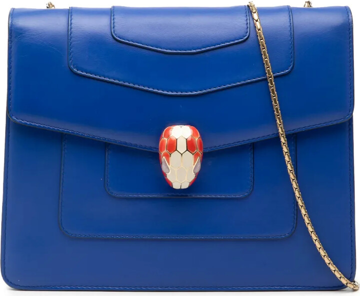 Bvlgari Pre-Owned 2010-2025 Small Leather Square Serpenti Forever Chain crossbody bag