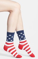 Thumbnail for your product : K. Bell Socks Socks 'American Flag' Crew Socks