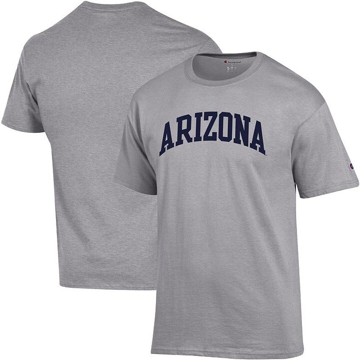 Men's Champion Heather Gray Arizona Wildcats Basic Arch T-Shirt