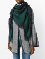 Thumbnail for your product : Chloé frayed floral intarsia scarf