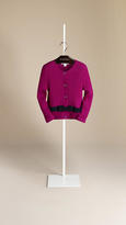 Thumbnail for your product : Burberry Bow Detail Merino Wool Cardigan