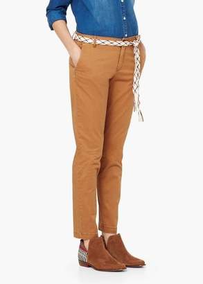 Mango Outlet Straight Cotton Trousers