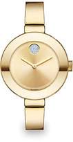 Thumbnail for your product : Movado Bold Crystal & Goldtone IP Stainless Steel Bangle Bracelet Watch/34MM