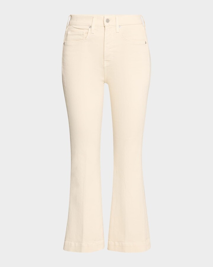 Veronica Beard Carson High-Rise Ankle Flare Jeans