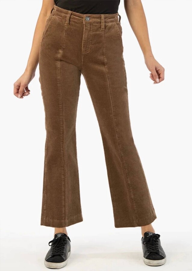Cropped Corduroy Pants Flare | ShopStyle