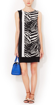 Thumbnail for your product : Magaschoni Silk Crewneck Shift Dress