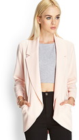 Thumbnail for your product : Forever 21 Relaxed Crepe Woven Blazer