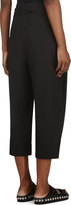 Thumbnail for your product : Studio Nicholson Black Cropped Wide-Leg Coleda Trousers