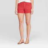 Thumbnail for your product : Universal Thread Women's High-Rise Cuffed Jean Shorts Red