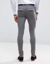 Thumbnail for your product : ASOS Design TALL Super Skinny Suit Pants In Grey