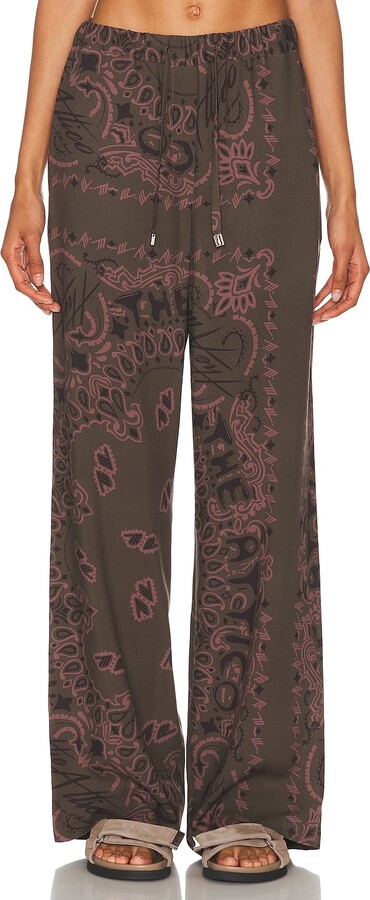 ATTICO Bandana Printed Long Pant in Army