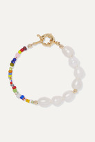 Thumbnail for your product : Eliou Thao Gold-plated, Pearl And Bead Bracelet