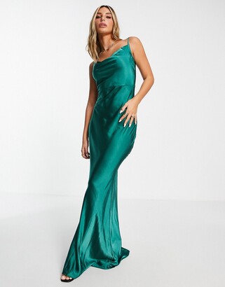 Keisha Slip Maxi Dress Champagne | Pretty Lavish | SilkFred