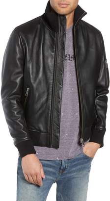 The Kooples Regular Fit Leather Jacket