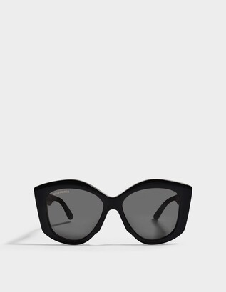 Balenciaga Cat Eye Sunglasses in Black