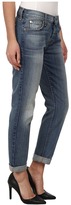 Thumbnail for your product : 7 For All Mankind Josefina w/ Rolled Hem in Slim Illusion Dusty Vintage Blue