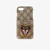 Thumbnail for your product : Gucci embroidered Angry Cat iPhone 6/7 case
