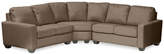 Thumbnail for your product : Asstd National Brand Leather Possibilities Track-Arm 3-pc. Loveseat Sectional