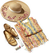 Thumbnail for your product : Eugenia Kim Bunny Embroidered Sun Hat, Sand/Pink