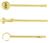 Thumbnail for your product : Juicy Couture Set Of 3 Jc Medallion Hair Slides