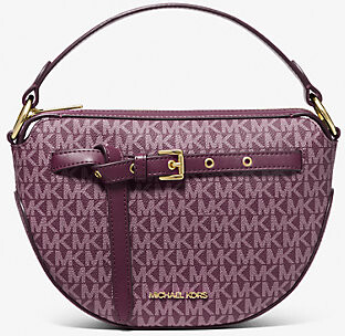 Michael Kors Purple Leather Extra Small Ava Crossbody Bag w/ Charm Michael  Kors