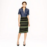 Thumbnail for your product : J.Crew Collection glow-stripe jacquard pencil skirt