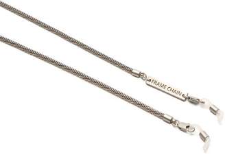 Frame Chain - Matte Web Mesh Rope Glasses Chain - Womens - Silver