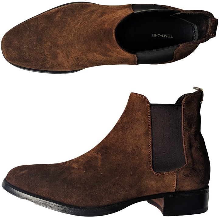 tom ford python chelsea boots