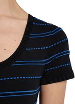 Thumbnail for your product : Morgan Striped Stretch Knit Bodycon Dress