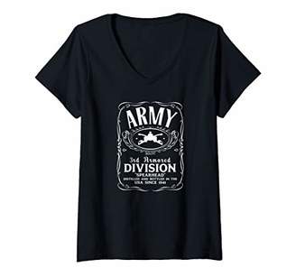 Womens 3rd Armored Division V-Neck T-Shirt