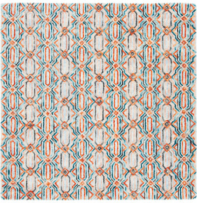 Bungalow Rose Rubalcava Hand Tufted Wool And Cotton Geometric Rug