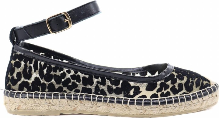 Women's Mason Ballet Espadrille In Black Leo
